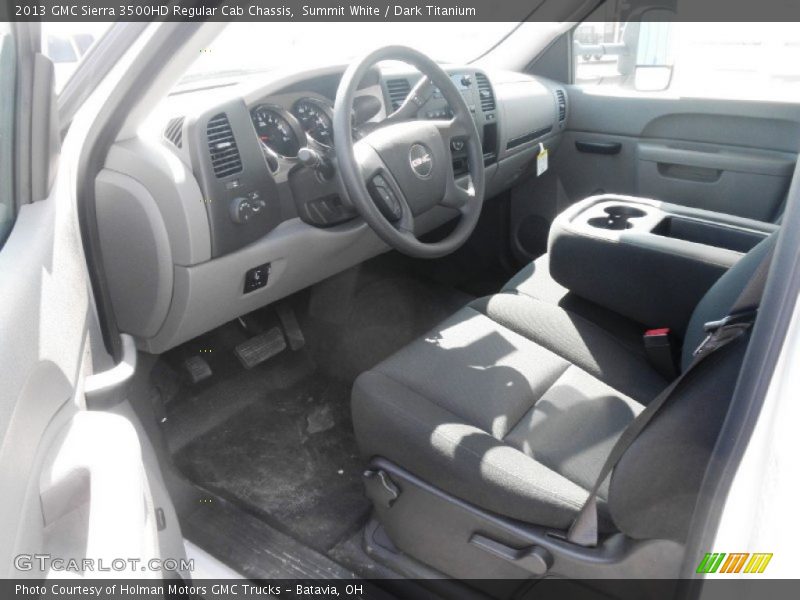 Summit White / Dark Titanium 2013 GMC Sierra 3500HD Regular Cab Chassis