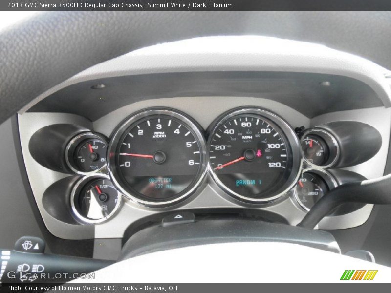 Summit White / Dark Titanium 2013 GMC Sierra 3500HD Regular Cab Chassis