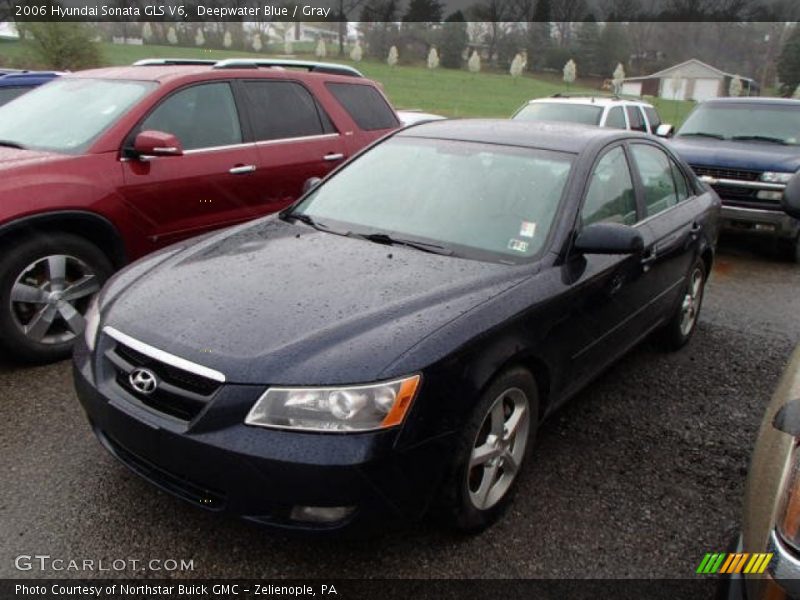 Deepwater Blue / Gray 2006 Hyundai Sonata GLS V6