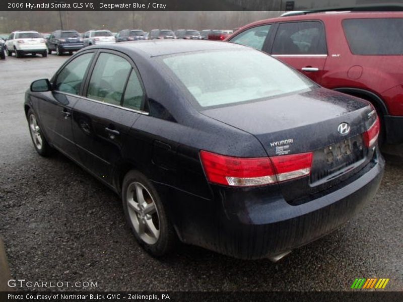 Deepwater Blue / Gray 2006 Hyundai Sonata GLS V6
