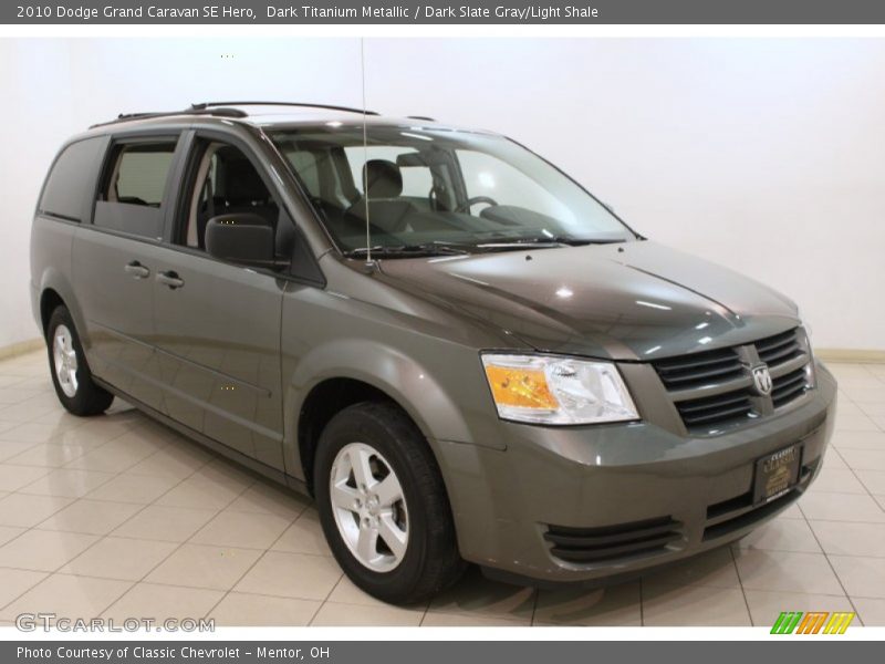 Dark Titanium Metallic / Dark Slate Gray/Light Shale 2010 Dodge Grand Caravan SE Hero