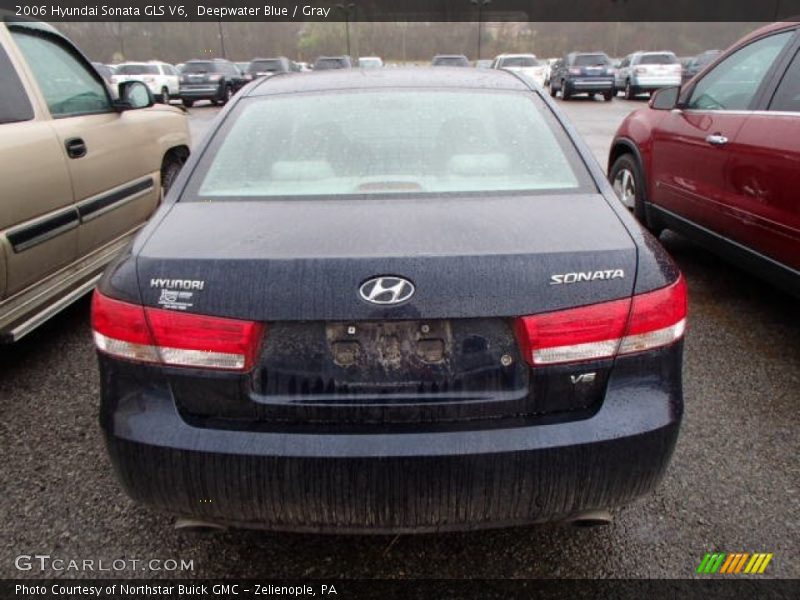 Deepwater Blue / Gray 2006 Hyundai Sonata GLS V6