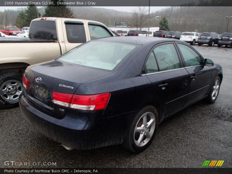 Deepwater Blue / Gray 2006 Hyundai Sonata GLS V6