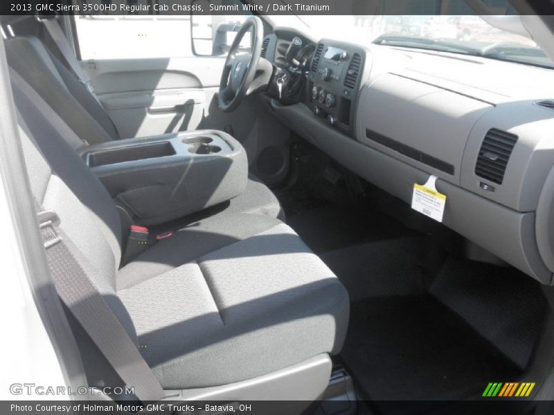 Summit White / Dark Titanium 2013 GMC Sierra 3500HD Regular Cab Chassis