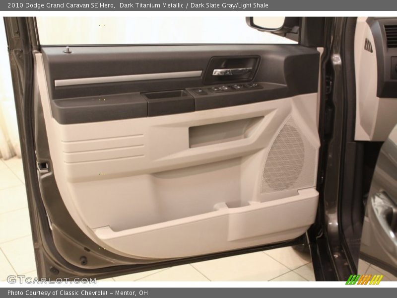 Dark Titanium Metallic / Dark Slate Gray/Light Shale 2010 Dodge Grand Caravan SE Hero