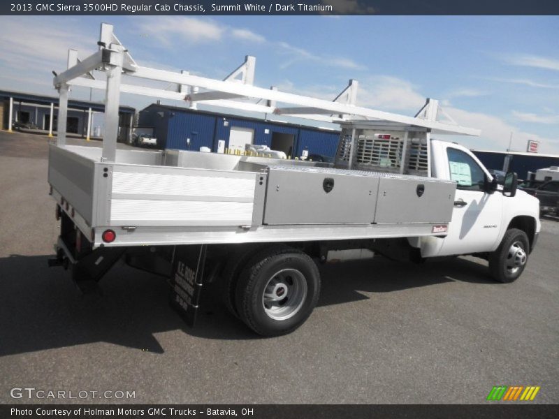 Summit White / Dark Titanium 2013 GMC Sierra 3500HD Regular Cab Chassis