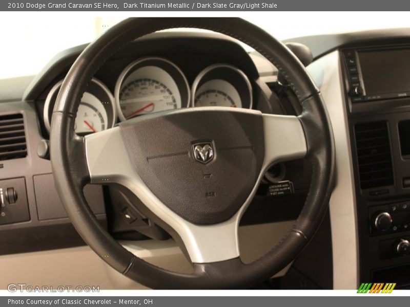 Dark Titanium Metallic / Dark Slate Gray/Light Shale 2010 Dodge Grand Caravan SE Hero