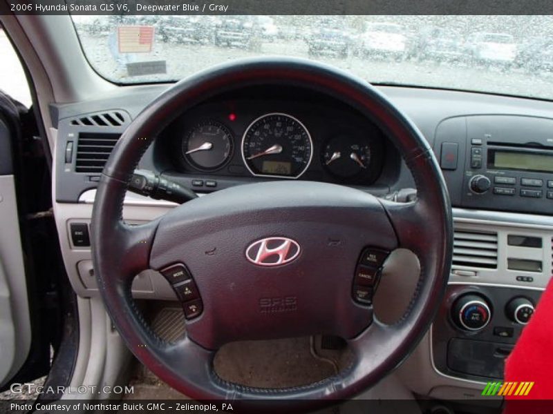 Deepwater Blue / Gray 2006 Hyundai Sonata GLS V6
