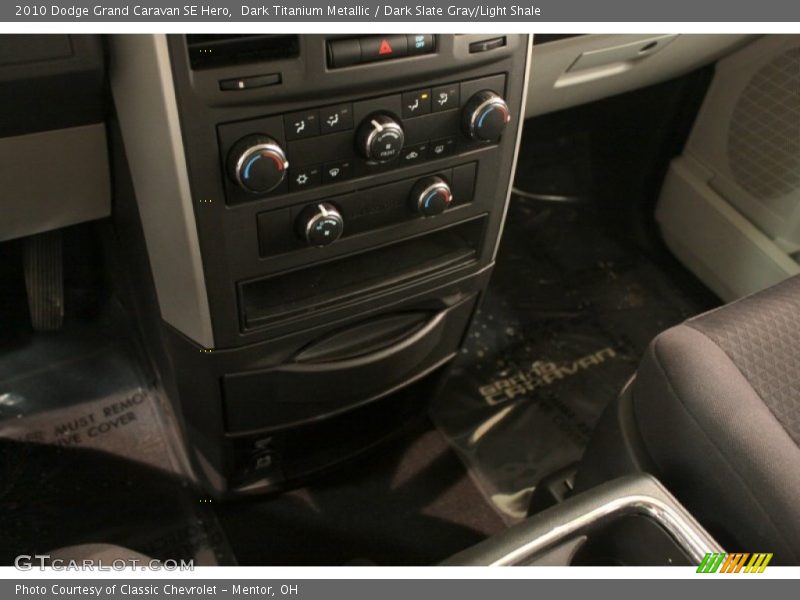 Dark Titanium Metallic / Dark Slate Gray/Light Shale 2010 Dodge Grand Caravan SE Hero