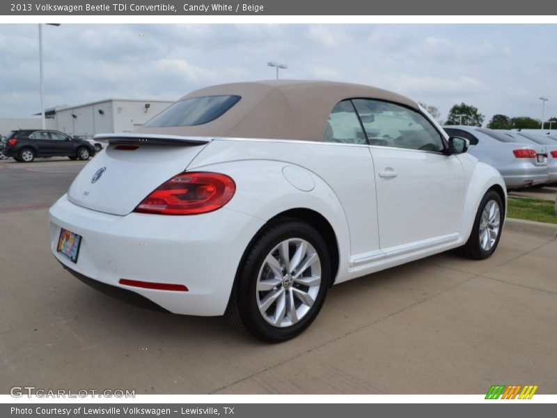 Candy White / Beige 2013 Volkswagen Beetle TDI Convertible