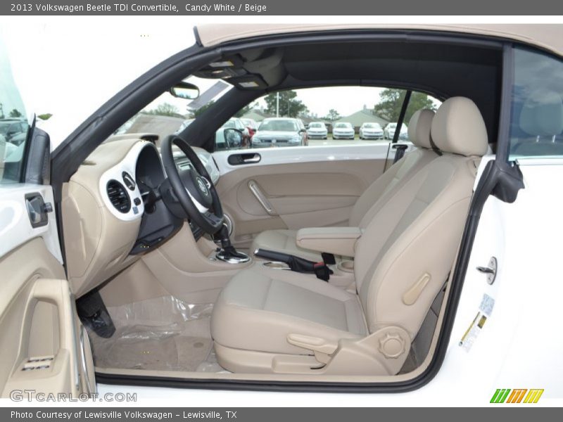  2013 Beetle TDI Convertible Beige Interior