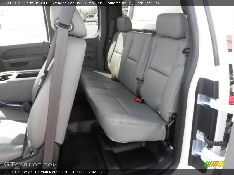 Summit White / Dark Titanium 2013 GMC Sierra 3500HD Extended Cab 4x4 Dump Truck