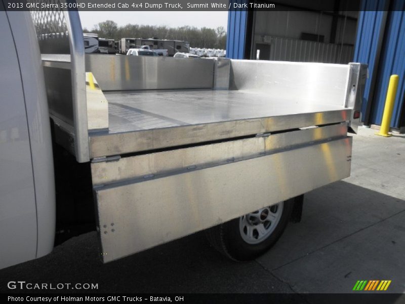 Summit White / Dark Titanium 2013 GMC Sierra 3500HD Extended Cab 4x4 Dump Truck