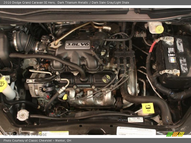 Dark Titanium Metallic / Dark Slate Gray/Light Shale 2010 Dodge Grand Caravan SE Hero