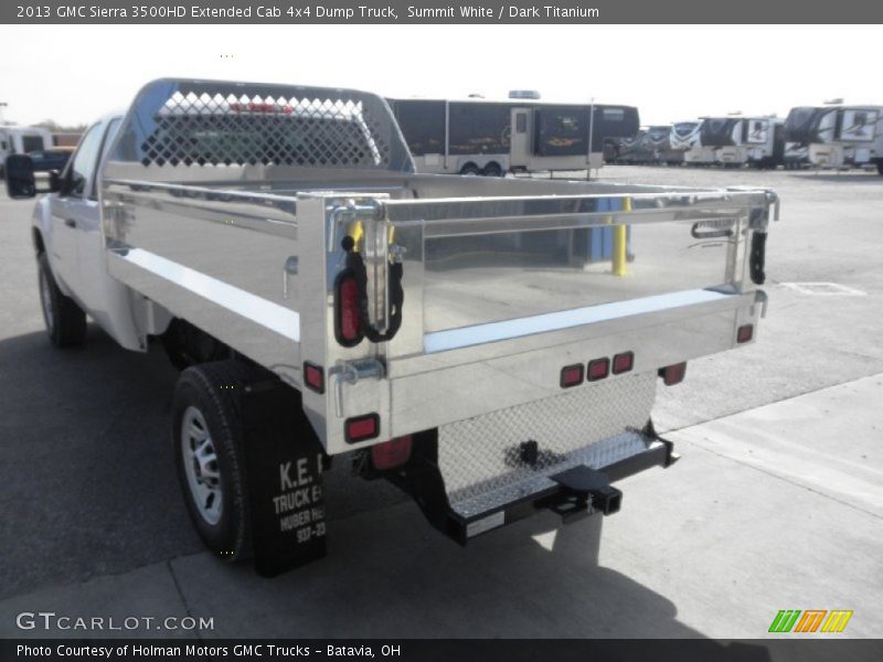 Summit White / Dark Titanium 2013 GMC Sierra 3500HD Extended Cab 4x4 Dump Truck
