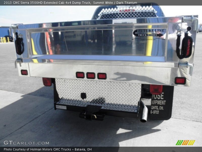 Summit White / Dark Titanium 2013 GMC Sierra 3500HD Extended Cab 4x4 Dump Truck
