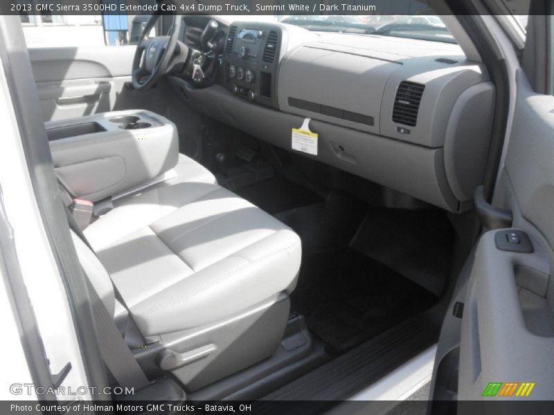 Summit White / Dark Titanium 2013 GMC Sierra 3500HD Extended Cab 4x4 Dump Truck