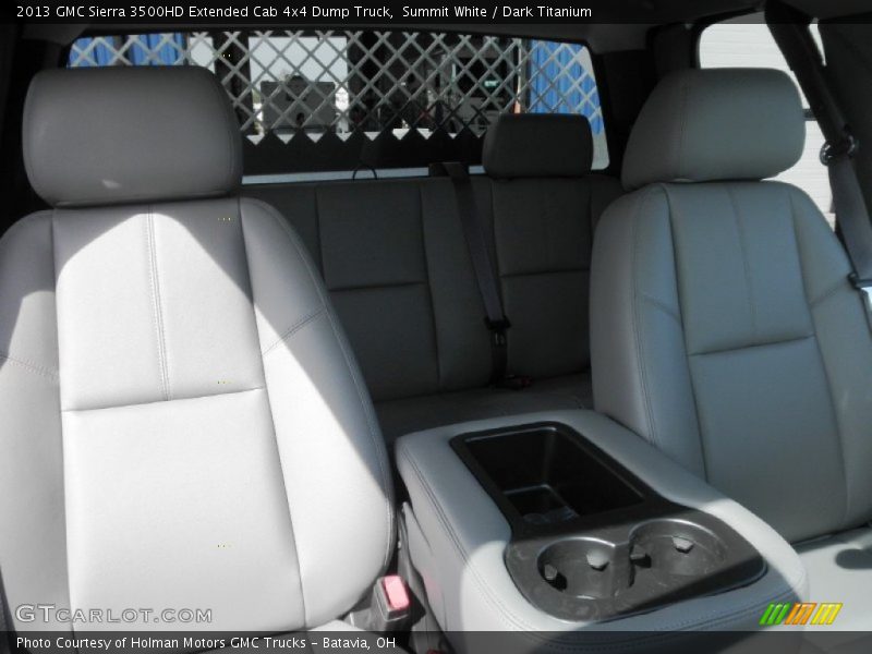Summit White / Dark Titanium 2013 GMC Sierra 3500HD Extended Cab 4x4 Dump Truck