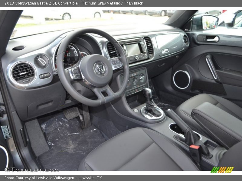 Platinum Gray Metallic / Titan Black 2013 Volkswagen Beetle 2.5L Convertible