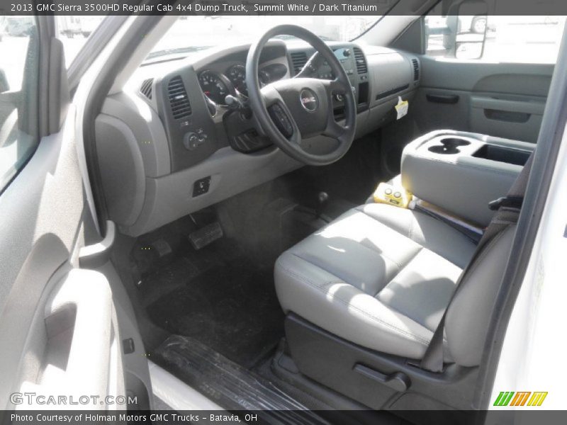 Summit White / Dark Titanium 2013 GMC Sierra 3500HD Regular Cab 4x4 Dump Truck
