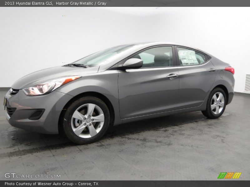 Harbor Gray Metallic / Gray 2013 Hyundai Elantra GLS