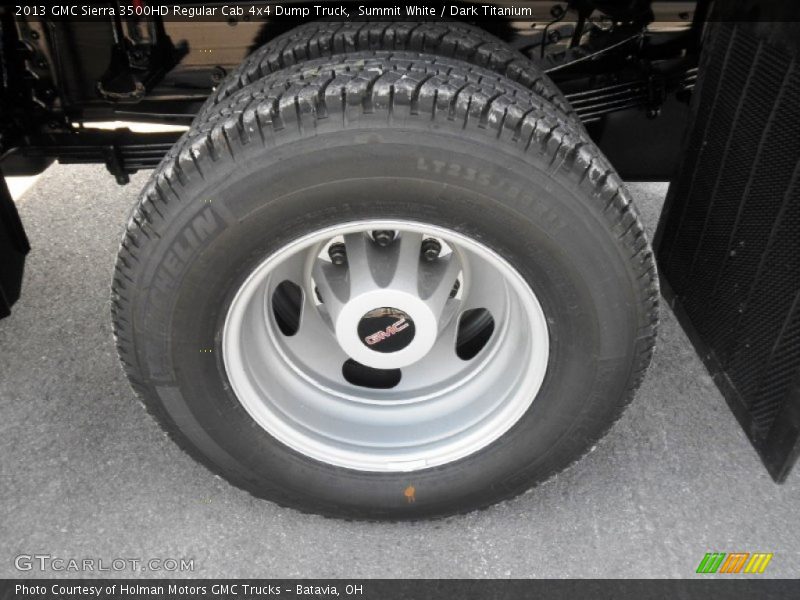 Summit White / Dark Titanium 2013 GMC Sierra 3500HD Regular Cab 4x4 Dump Truck