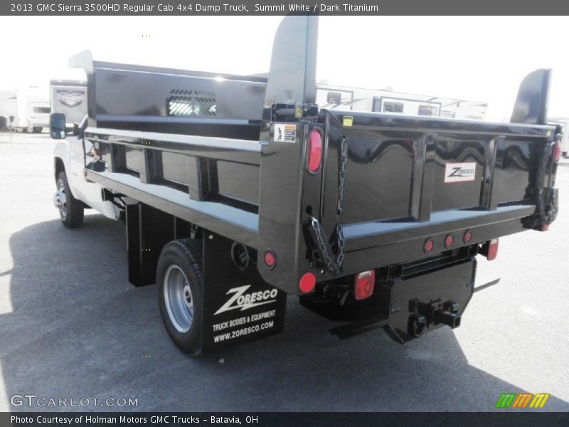 Summit White / Dark Titanium 2013 GMC Sierra 3500HD Regular Cab 4x4 Dump Truck