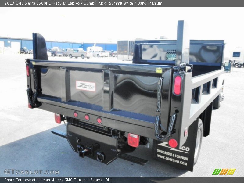 Summit White / Dark Titanium 2013 GMC Sierra 3500HD Regular Cab 4x4 Dump Truck