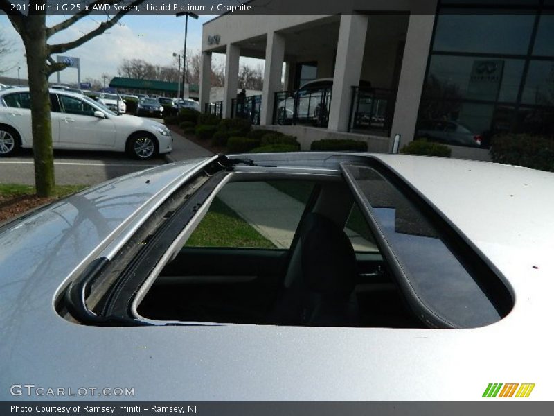 Liquid Platinum / Graphite 2011 Infiniti G 25 x AWD Sedan