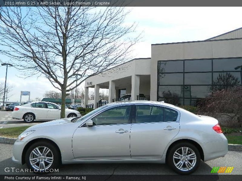 Liquid Platinum / Graphite 2011 Infiniti G 25 x AWD Sedan