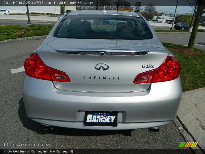 Liquid Platinum / Graphite 2011 Infiniti G 25 x AWD Sedan
