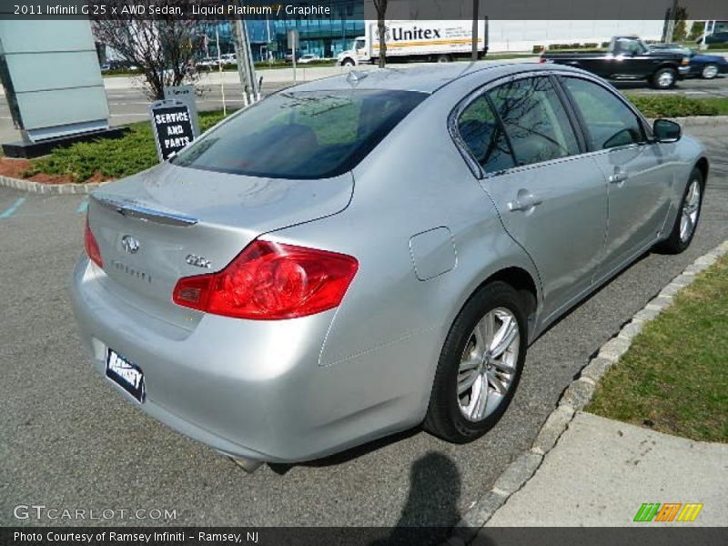 Liquid Platinum / Graphite 2011 Infiniti G 25 x AWD Sedan