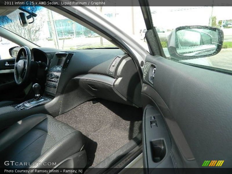 Liquid Platinum / Graphite 2011 Infiniti G 25 x AWD Sedan