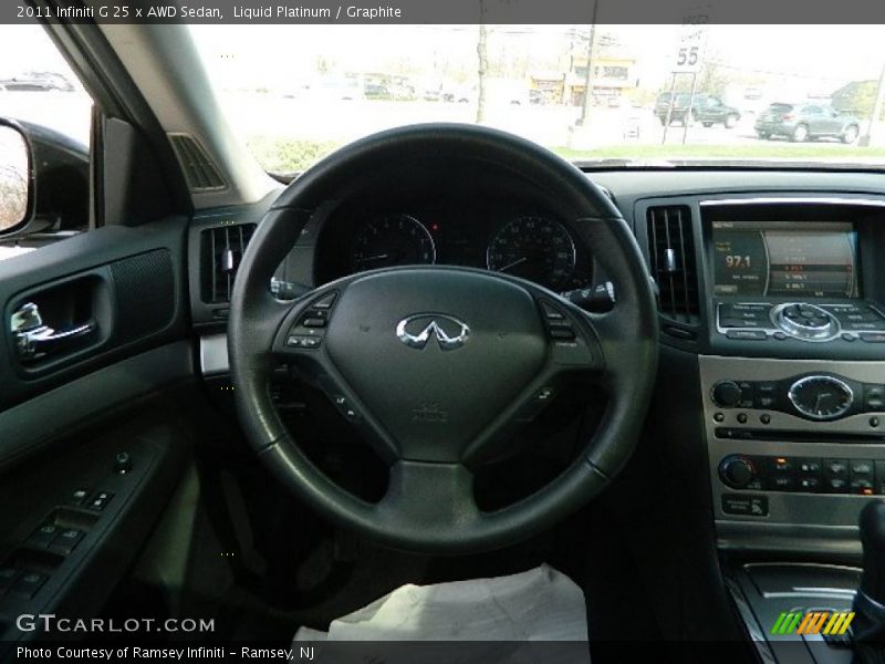Liquid Platinum / Graphite 2011 Infiniti G 25 x AWD Sedan