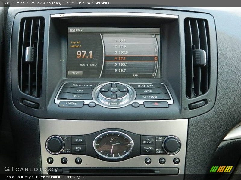 Liquid Platinum / Graphite 2011 Infiniti G 25 x AWD Sedan