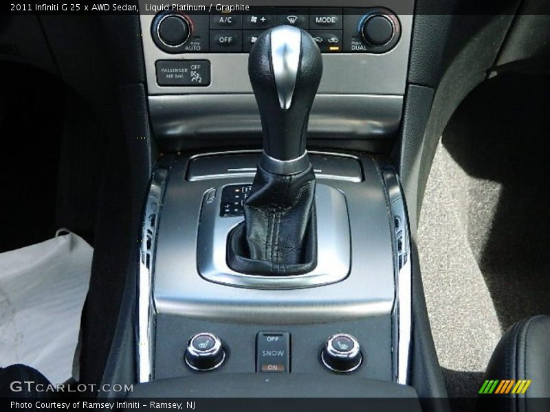 Liquid Platinum / Graphite 2011 Infiniti G 25 x AWD Sedan