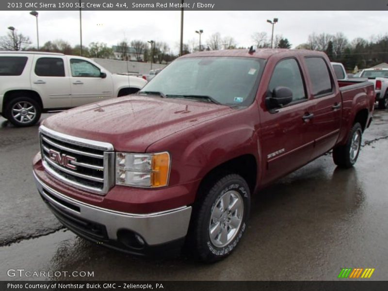 Sonoma Red Metallic / Ebony 2013 GMC Sierra 1500 SLE Crew Cab 4x4