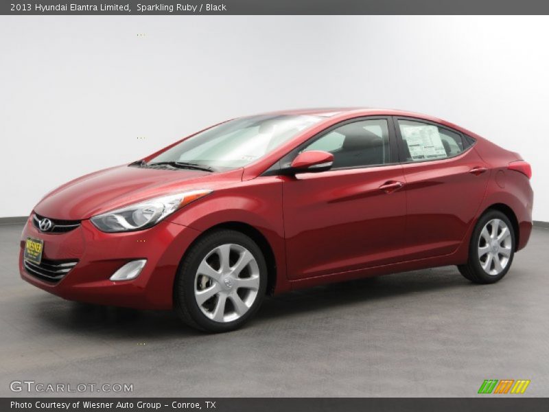 Sparkling Ruby / Black 2013 Hyundai Elantra Limited