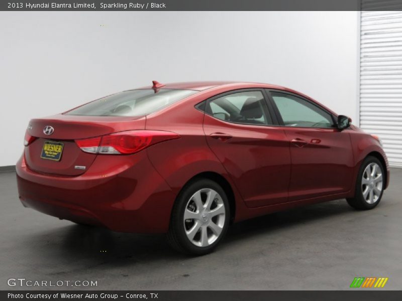 Sparkling Ruby / Black 2013 Hyundai Elantra Limited