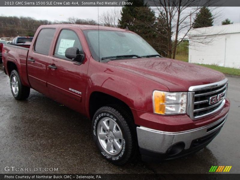 Sonoma Red Metallic / Ebony 2013 GMC Sierra 1500 SLE Crew Cab 4x4