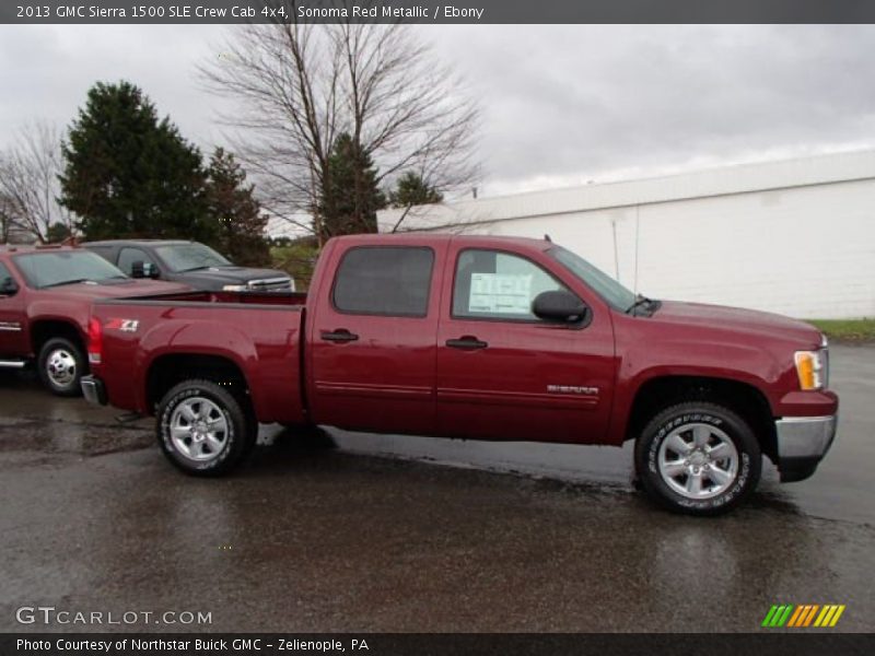Sonoma Red Metallic / Ebony 2013 GMC Sierra 1500 SLE Crew Cab 4x4