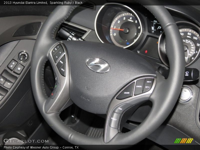 Sparkling Ruby / Black 2013 Hyundai Elantra Limited