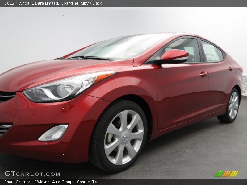 Sparkling Ruby / Black 2013 Hyundai Elantra Limited