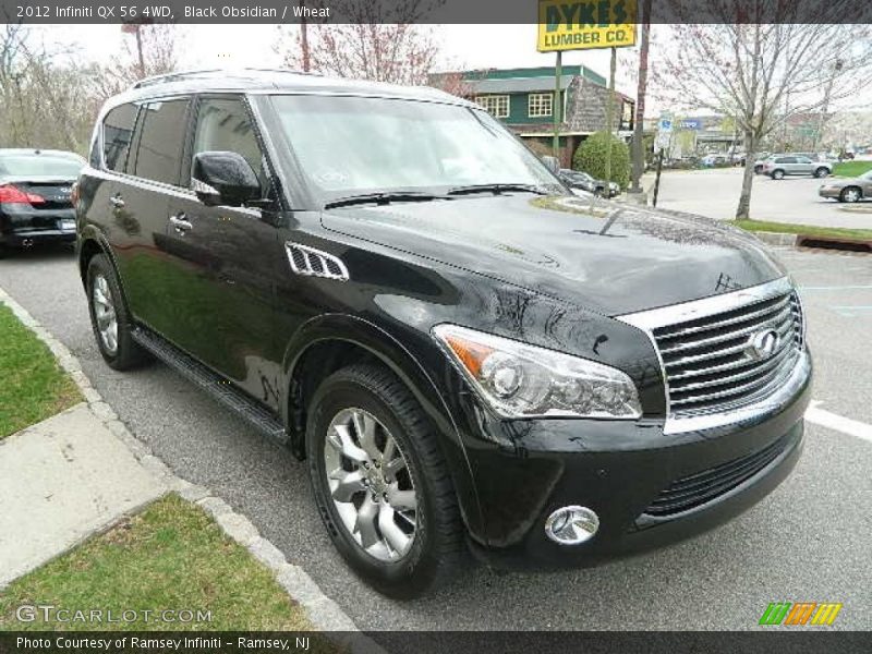 Black Obsidian / Wheat 2012 Infiniti QX 56 4WD