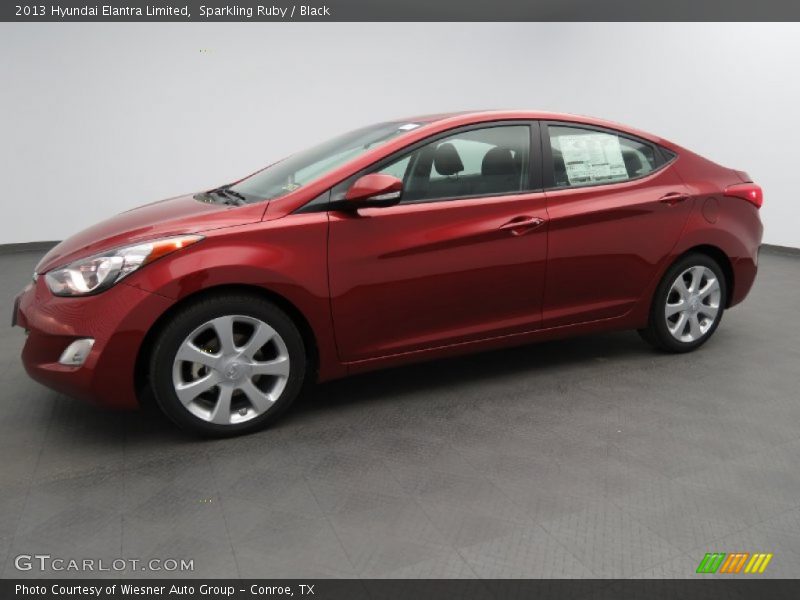 Sparkling Ruby / Black 2013 Hyundai Elantra Limited