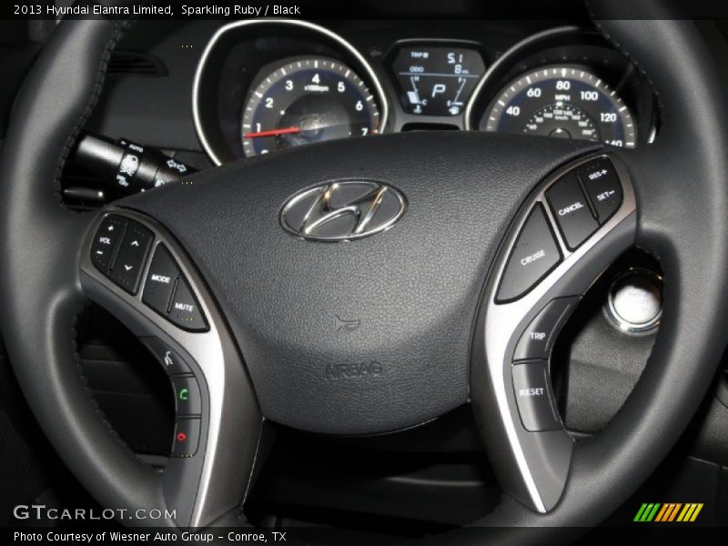 Sparkling Ruby / Black 2013 Hyundai Elantra Limited