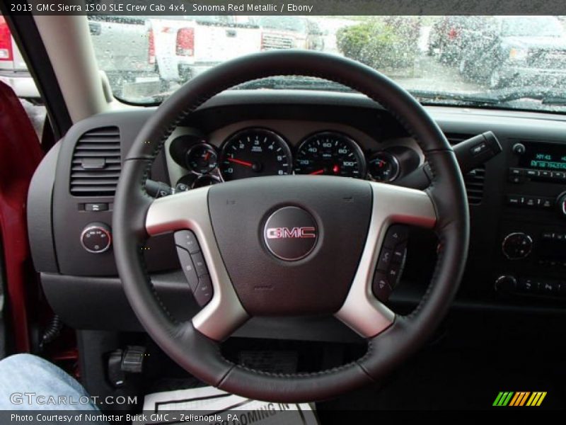Sonoma Red Metallic / Ebony 2013 GMC Sierra 1500 SLE Crew Cab 4x4