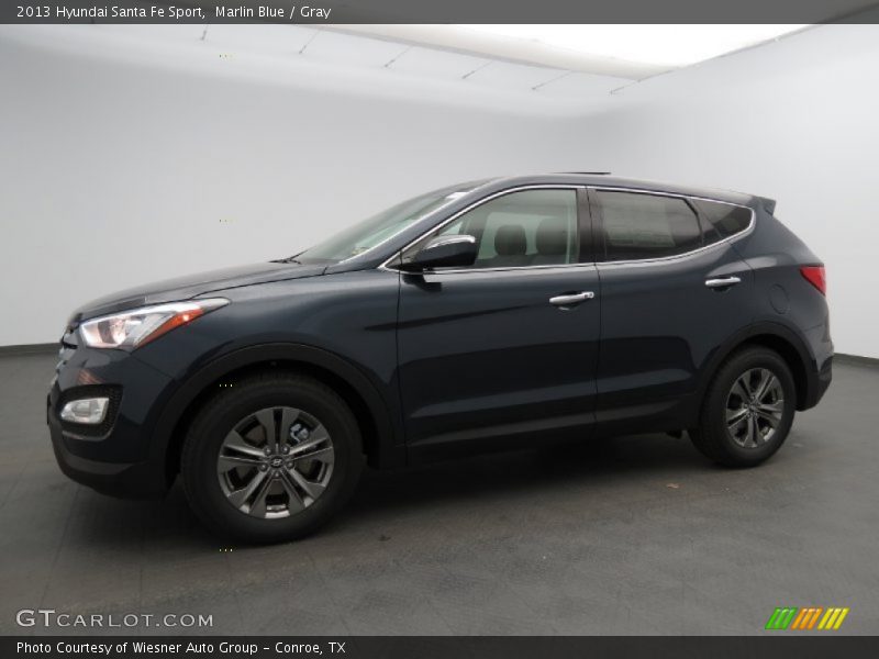 Marlin Blue / Gray 2013 Hyundai Santa Fe Sport