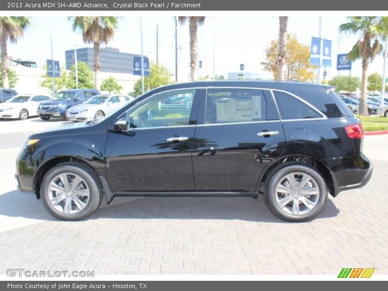Crystal Black Pearl / Parchment 2013 Acura MDX SH-AWD Advance
