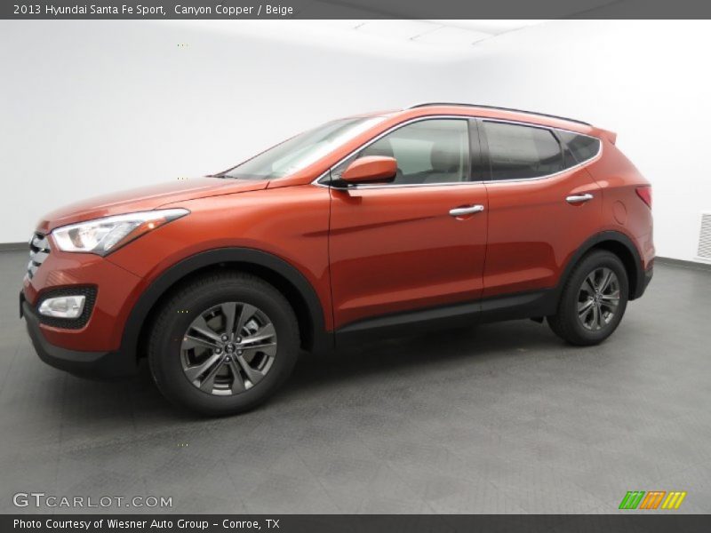 Canyon Copper / Beige 2013 Hyundai Santa Fe Sport